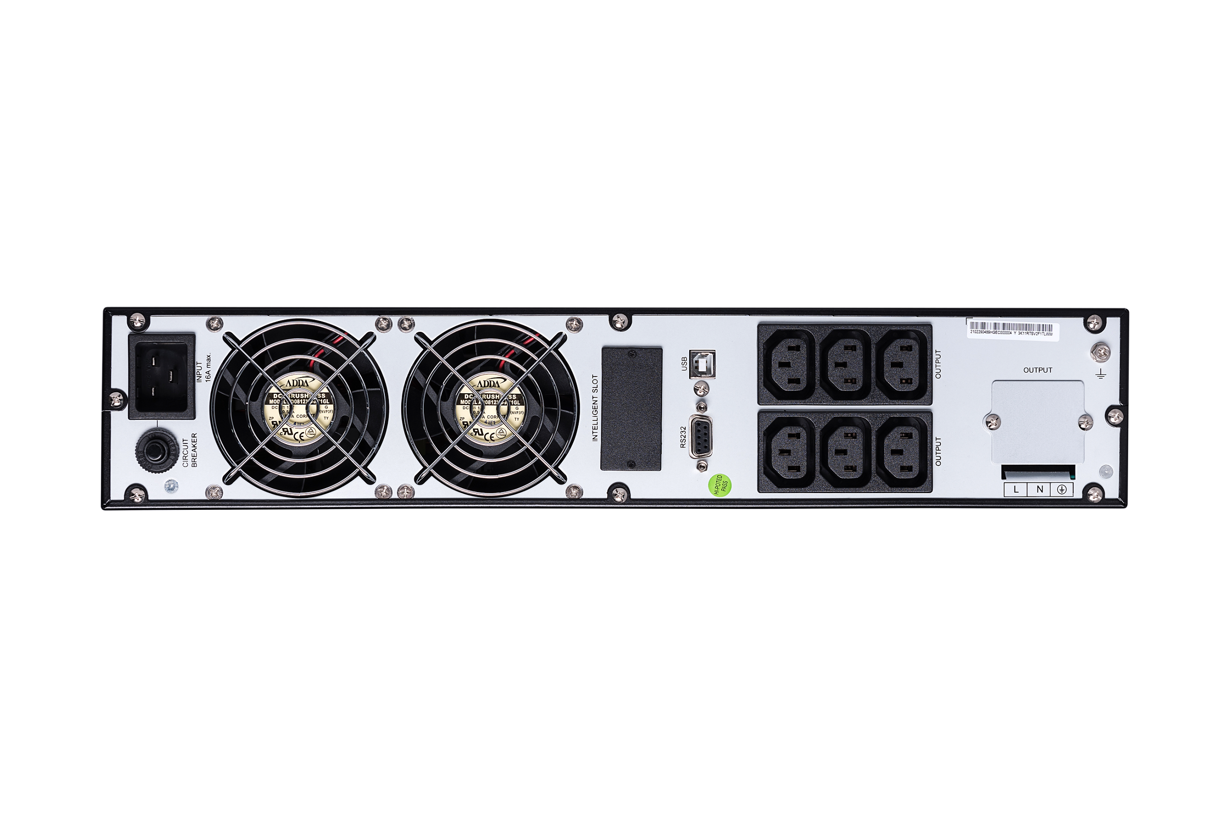UPS20000-G-3K-Rear panel-IEC